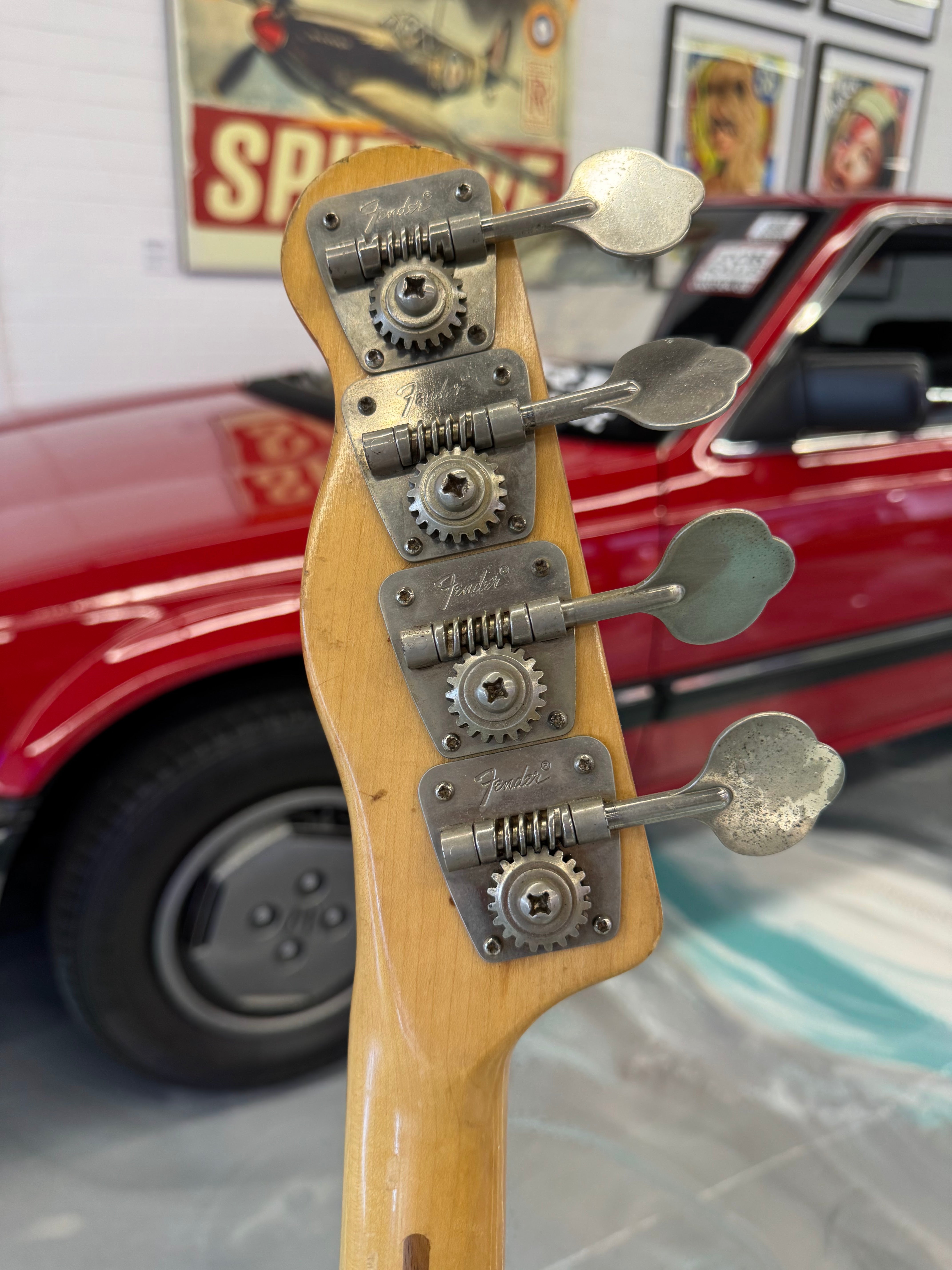 1974 Fender Telecaster Bass REFINISHED in Candy Apple Red