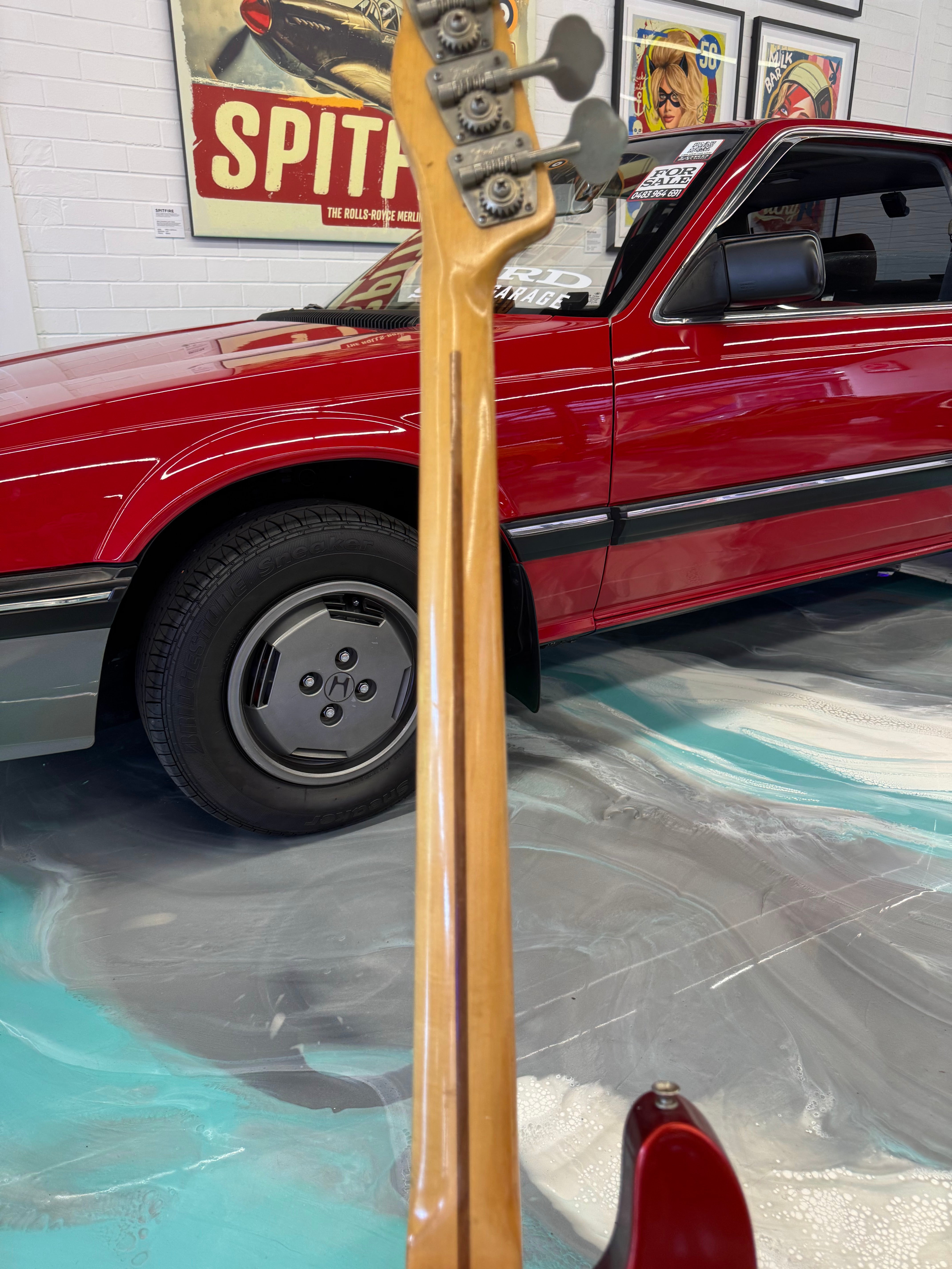 1974 Fender Telecaster Bass REFINISHED in Candy Apple Red