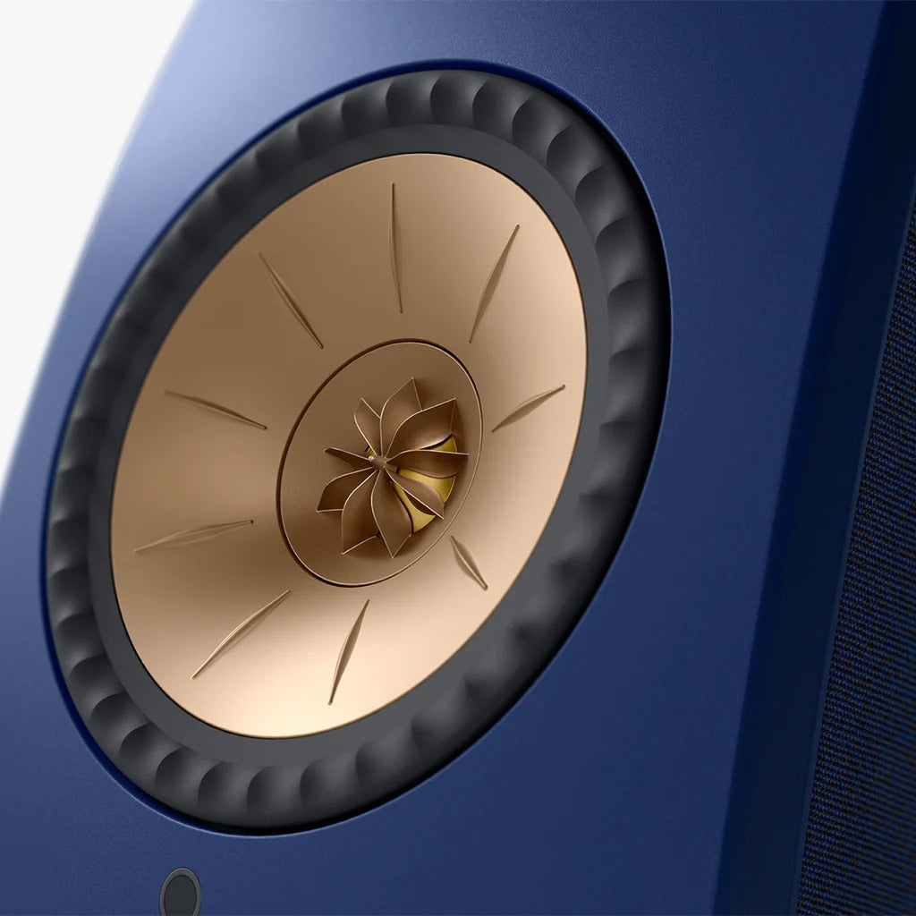 KEF LSXII Wireless Bookshelf Speakers - Cobalt Blue