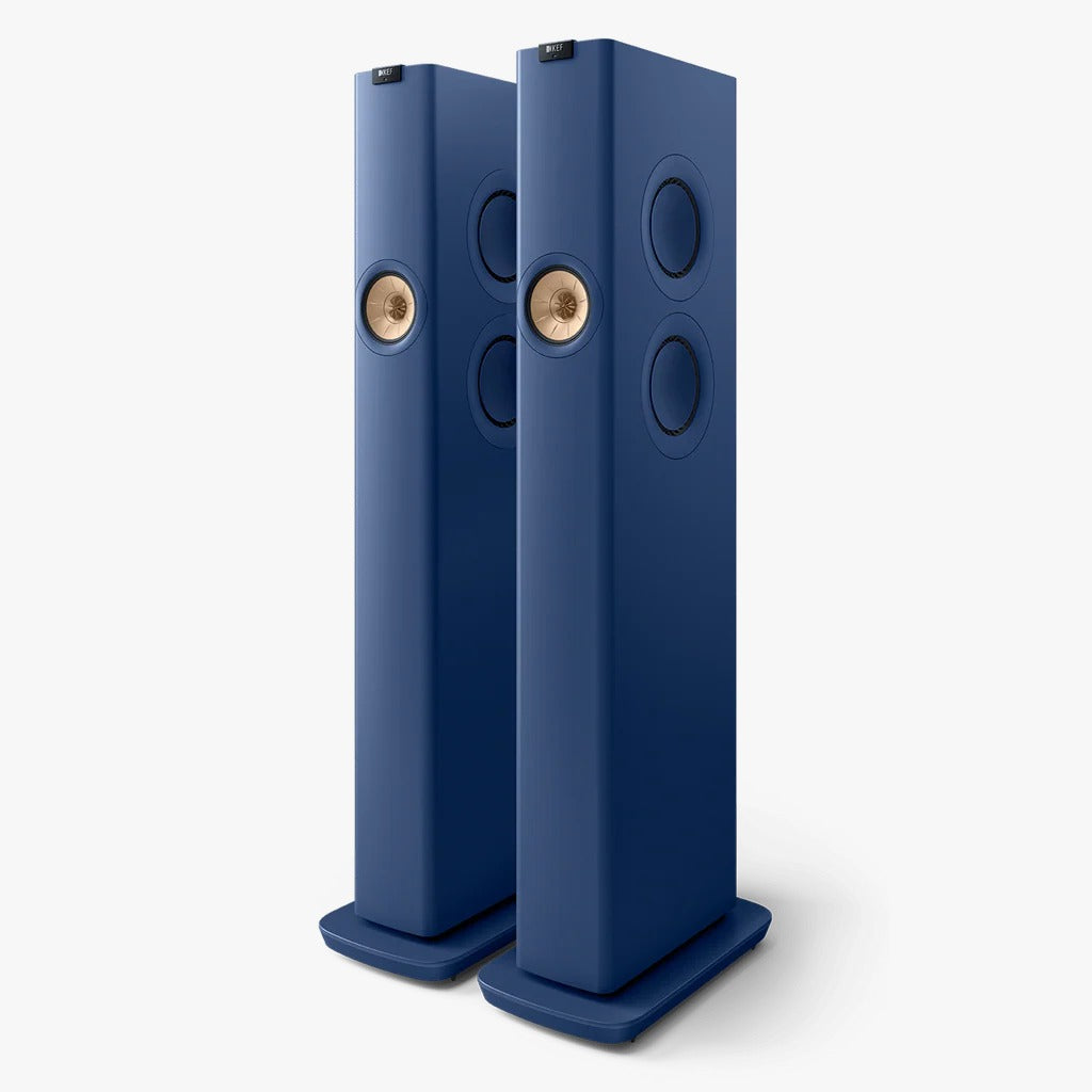 KEF LS60 Wireless Floorstanding Speakers - Royal Blue (pair)