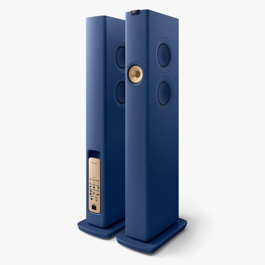 KEF LS60 Wireless Floorstanding Speakers - Royal Blue (pair)