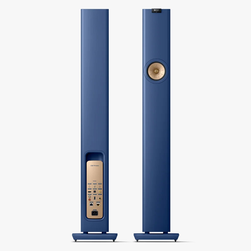 KEF LS60 Wireless Floorstanding Speakers - Royal Blue (pair)