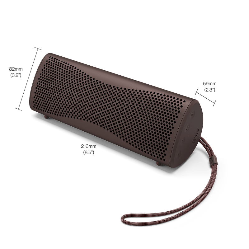 KEF Muo Hi-Fi Bluetooth Speaker - Cocoa Brown