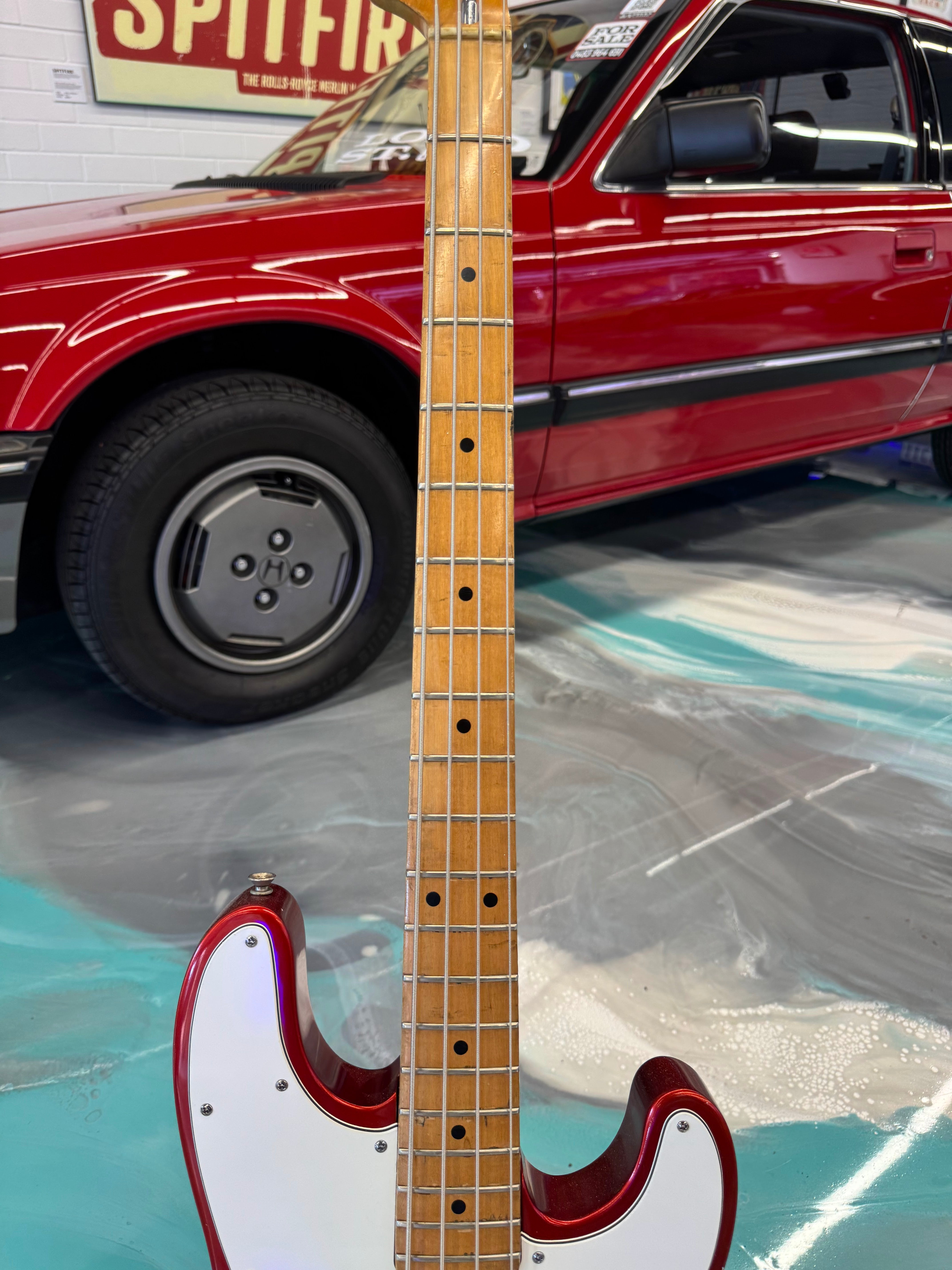1974 Fender Telecaster Bass REFINISHED in Candy Apple Red