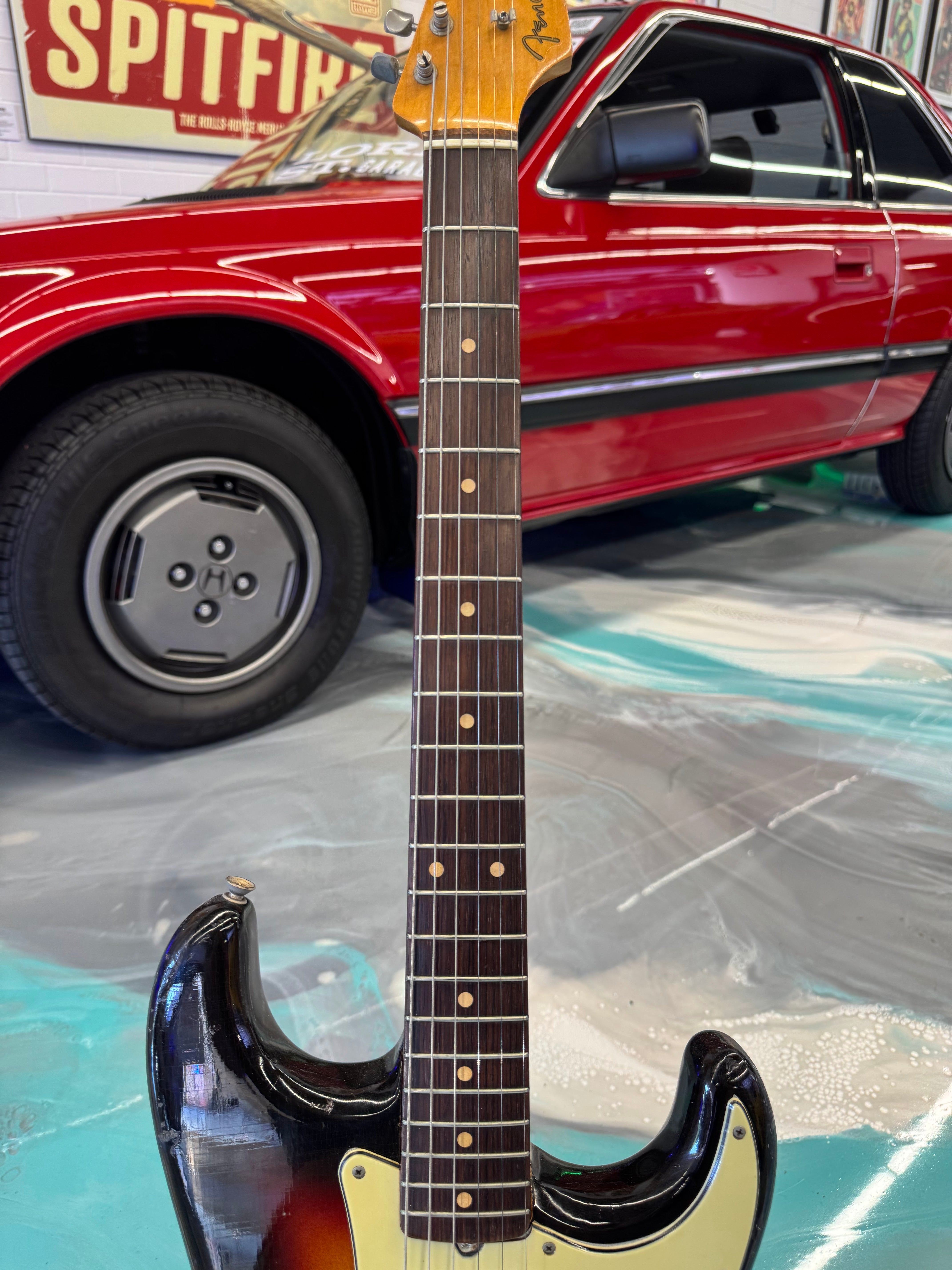 1962 Fender Stratocaster in Sunburst w/Rosewood Slab