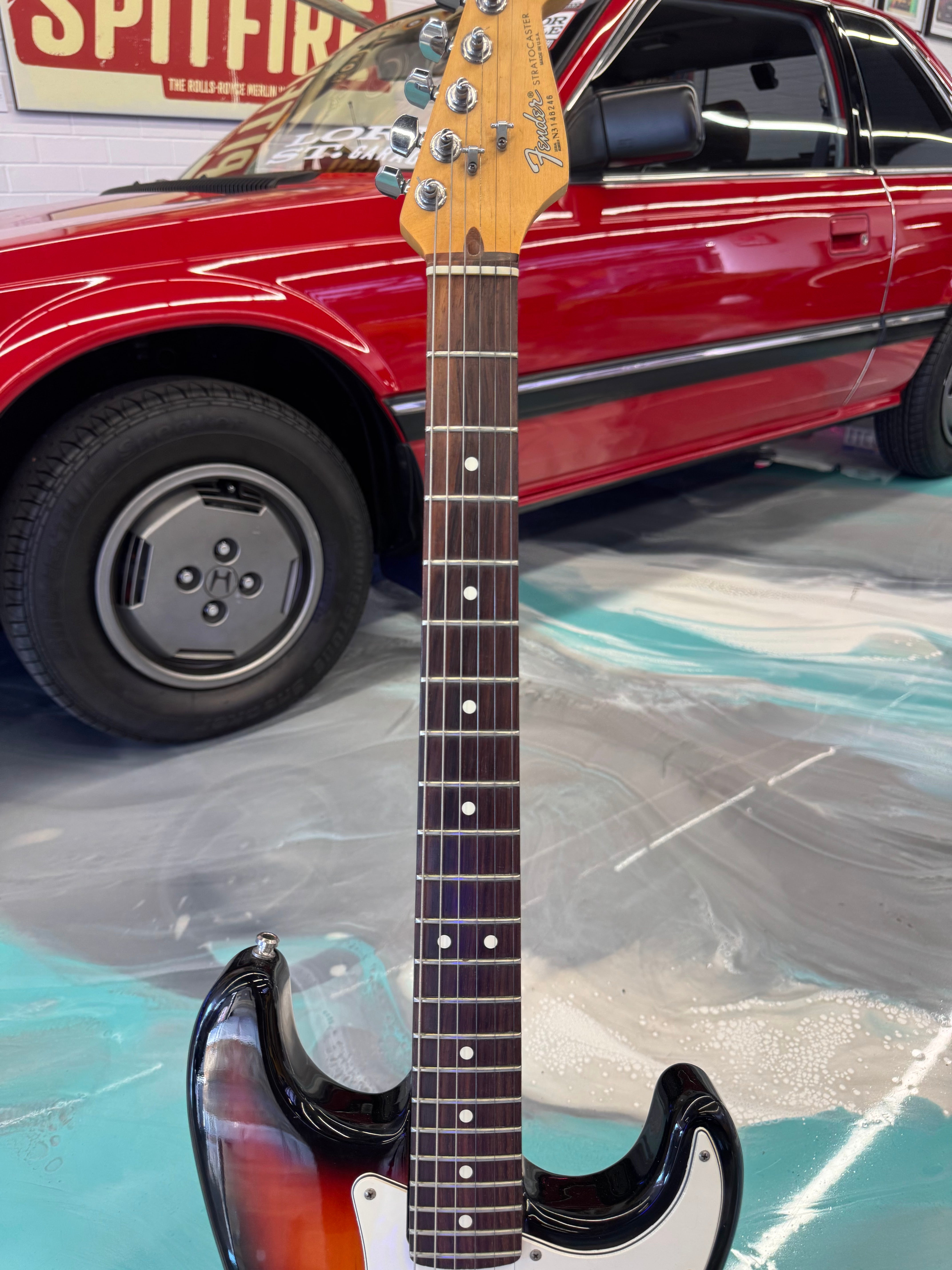 REISSUE 1954 Fender Commerative Stratocaster - Enamel Badge