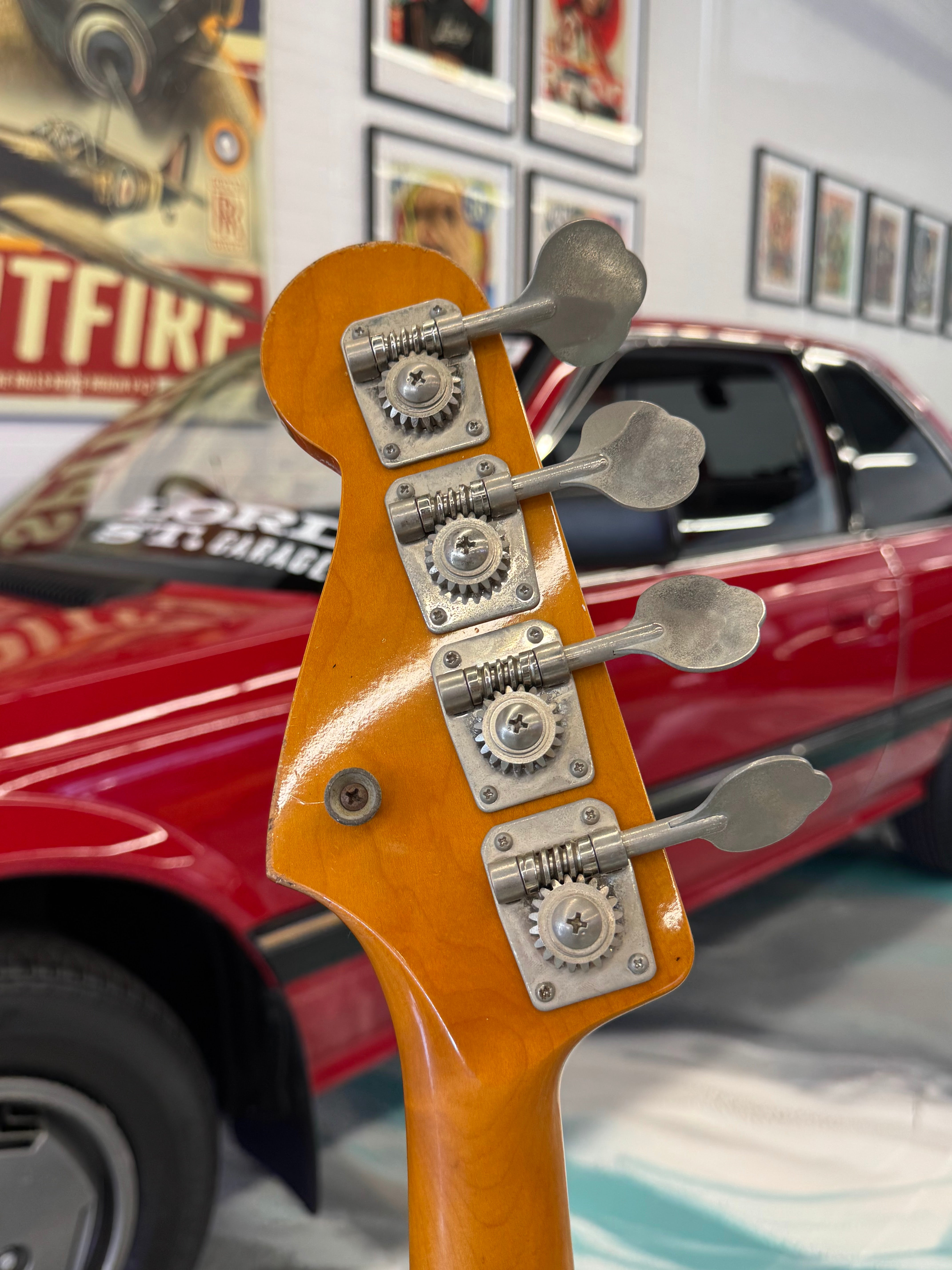 REISSUE 1963 Fender Jazz w/Custom Paint Relic in Sea Foam Green w/matching Headstock