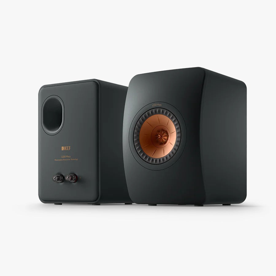 KEF LS50II Wireless Bookshelf Speakers - Carbon Black (pair)