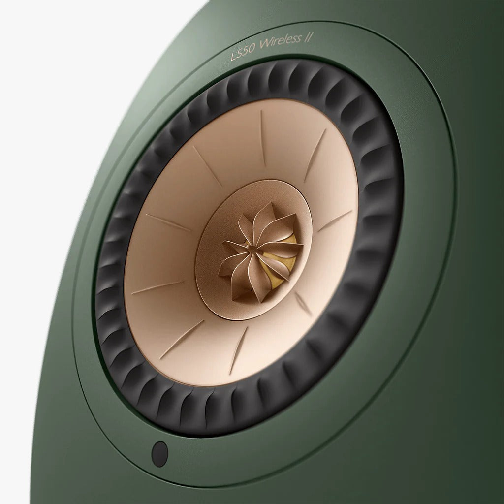 KEF LS50II Wireless Bookshelf Speakers - Moss Green