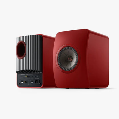 KEF LS50II Wireless Bookshelf Speakers - Crimson Red