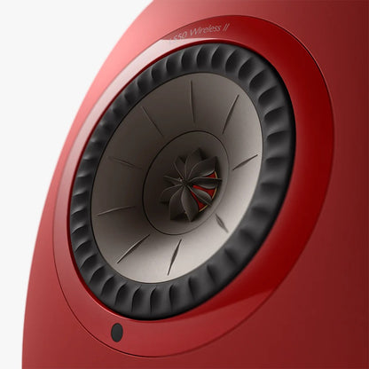 KEF LS50II Wireless Bookshelf Speakers - Crimson Red
