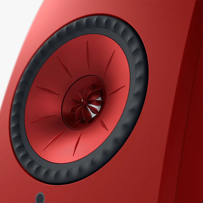 KEF LSXII Wireless Bookshelf Speakers - Lava Red