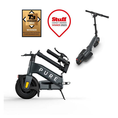 PURE Advance FLEX Mercury Foldable E-Scooter MERCURY GREY