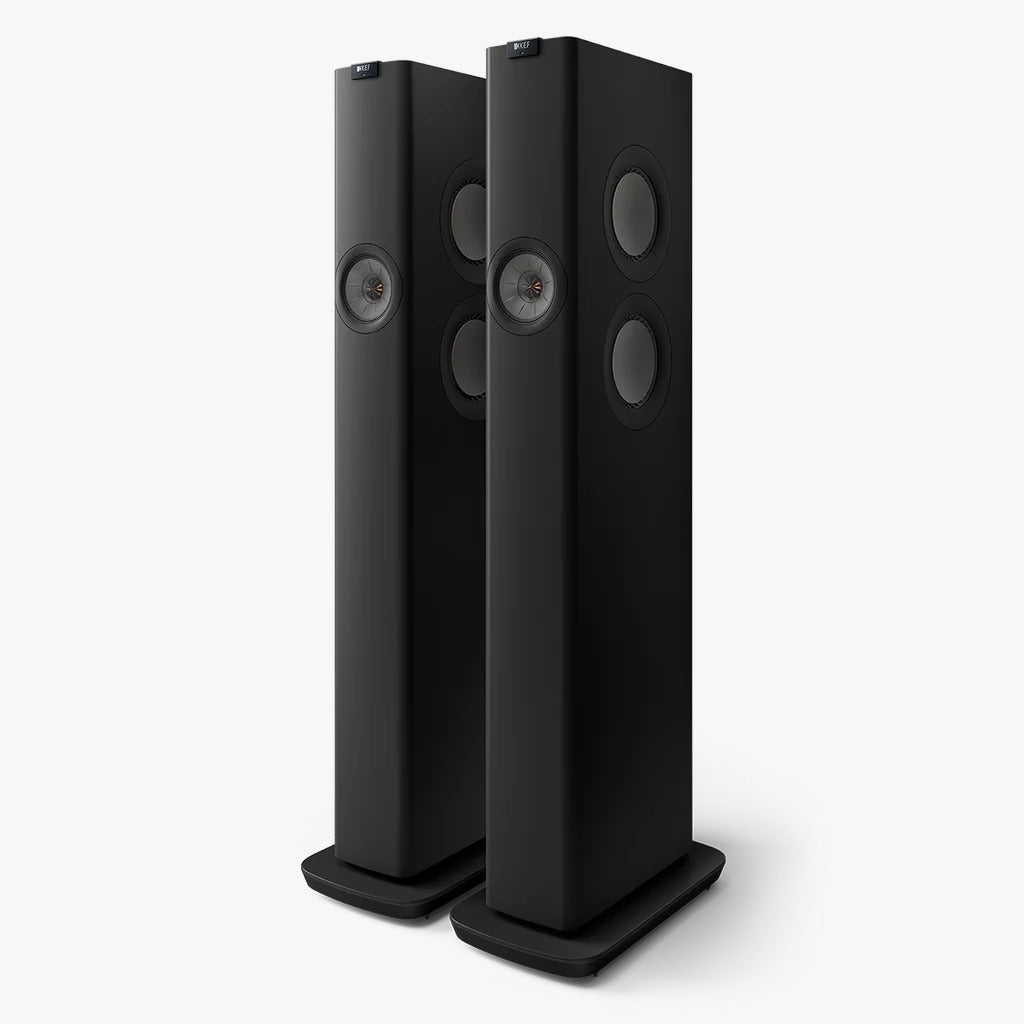 KEF LS60 Wireless Floorstanding Speakers - Carbon Black (pair)