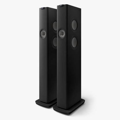 KEF LS60 Wireless Floorstanding Speakers - Carbon Black (pair)