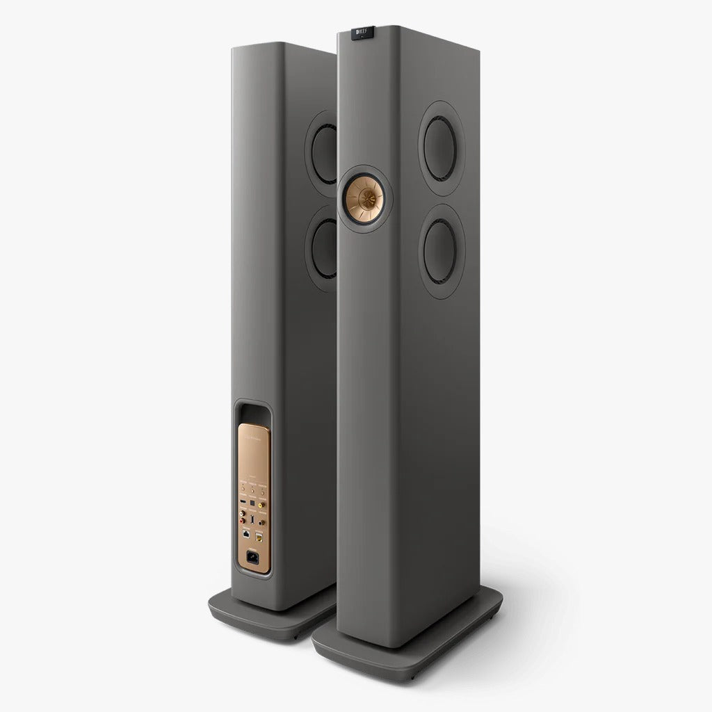 KEF LS60 Wireless Floorstanding Speakers - Titanium Grey (pair)