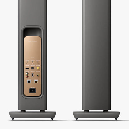 KEF LS60 Wireless Floorstanding Speakers - Titanium Grey (pair)