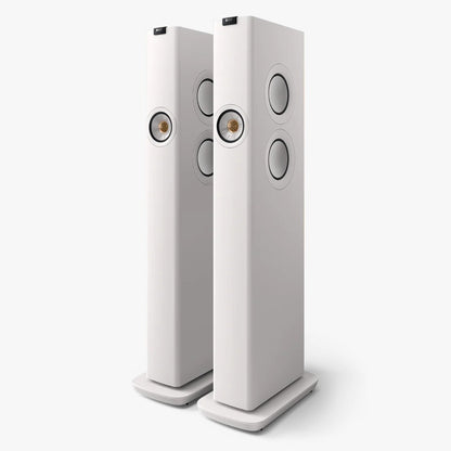 KEF LS60 Wireless Floorstanding Speakers - Mineral White (pair)