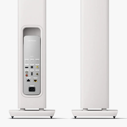 KEF LS60 Wireless Floorstanding Speakers - Mineral White (pair)