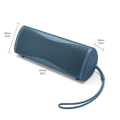 KEF Muo Hi-Fi Bluetooth Speaker - Blue Aura