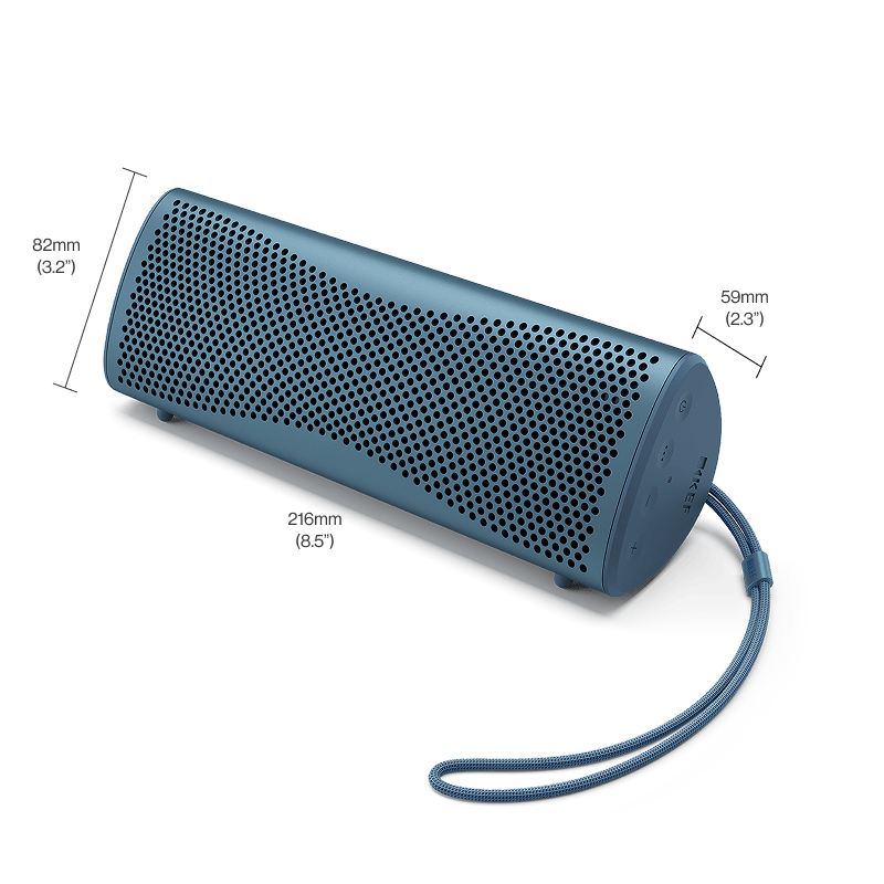 KEF Muo Hi-Fi Bluetooth Speaker - Blue Aura