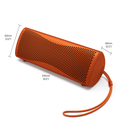 KEF Muo Hi-Fi Bluetooth Speaker - Orange Moon