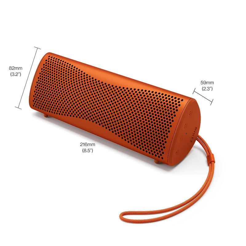 KEF Muo Hi-Fi Bluetooth Speaker - Orange Moon